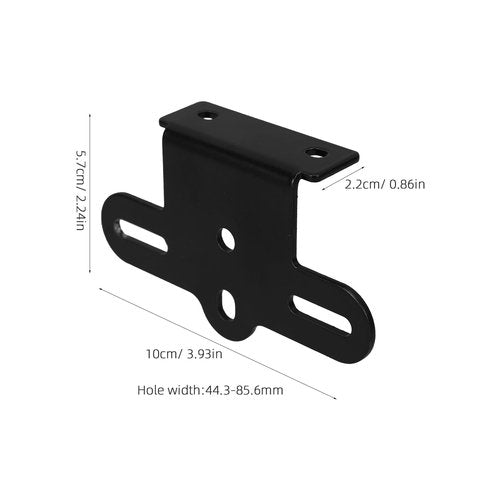 CLISPEED Bicycle Reflector Rack Road Bike Reflector Bracket Rear Rack Reflector Mount Rack, 10.00X5.70X2.20CM, Black, 1413X56WGLP8Z