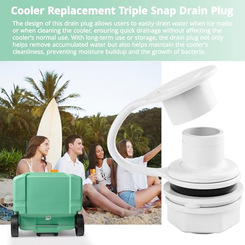 Cooler Drain Plug Replacement Kit for Igloo 25-70 Qt Ice Chests