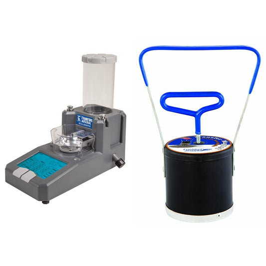 Frankford Arsenal Intellidropper Electronic Powder Measure for Powder Measuring with LCD Display and Free Reloading Database App & Unisex Adult Media Magnet Accessories, Blue, Black, One Size US