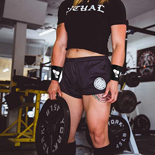 Kettlebell Wrist Guards with Sweatbands - Shock Absorbing Support for Weightlifting