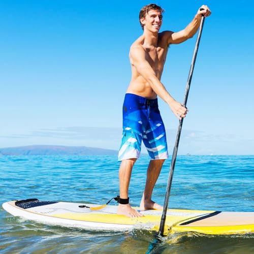 2 Pack Surfboard Leash Coiled Rope for Paddle Boards - Yellow