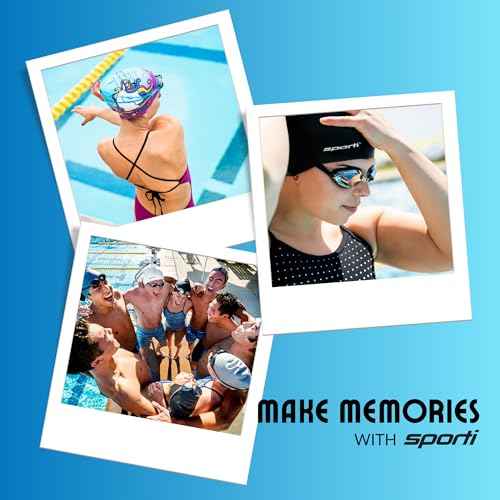 Sporti Adult Professional Swimming Cap, Latex Unisex Swim Caps, 8" x 9.75" inch, Adult Bathing Cap, Swim Hair Protector