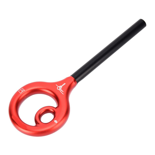 KLLJRFW 9 Rescue Figure 9 Shape Rigging Descender Anti Falling Outdoor Rock Climbing Speed Descent Equipment for Rock Climbing (Red)