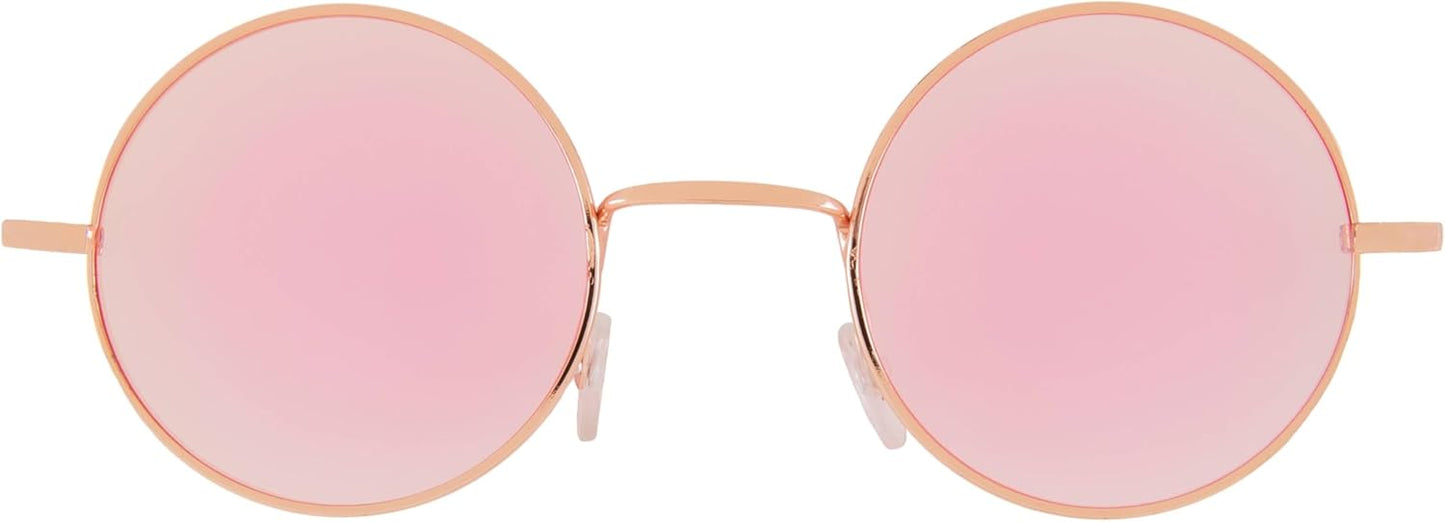 OWL Round Sunglasses Metal Frame Hippie Sunglasses UV400 Polycarbonate Circle Lens John Lennon Sunglasses for Men Women