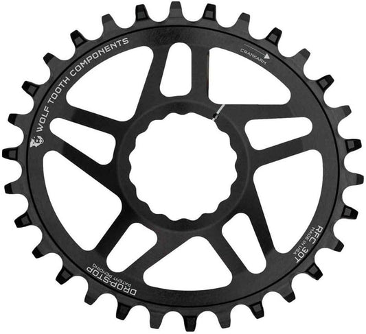 Wolf Tooth Elliptical Mountain Bike Direct Mount Oval Chainring for Race Face Cinch (PowerTrac, MTB)