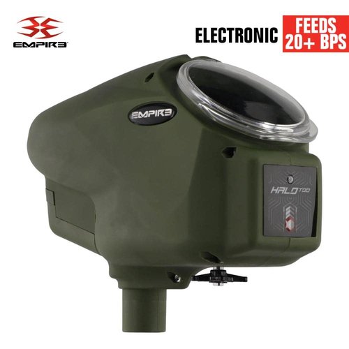 Empire Halo Too Electronic Paintball Loader Hopper - Limited Edition Matte Olive