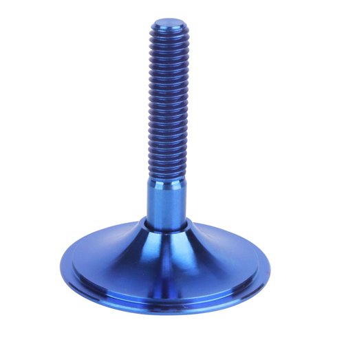 UHDFBDHF Bike Headset Titanium Top Cap 1-1/8" with Ti Bolt M6 x 35mm (Blue)