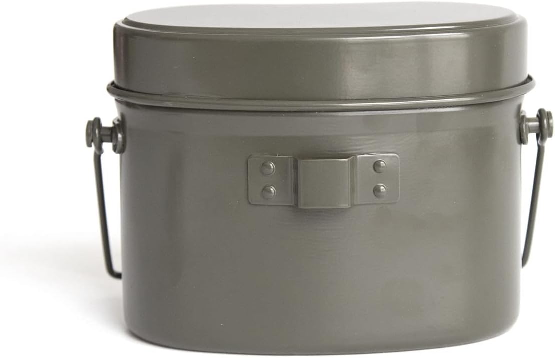 Japanese WW2 Mess Kit Grey WWII Collection Outdoor 3 in 1 Lunch Box Cookware
