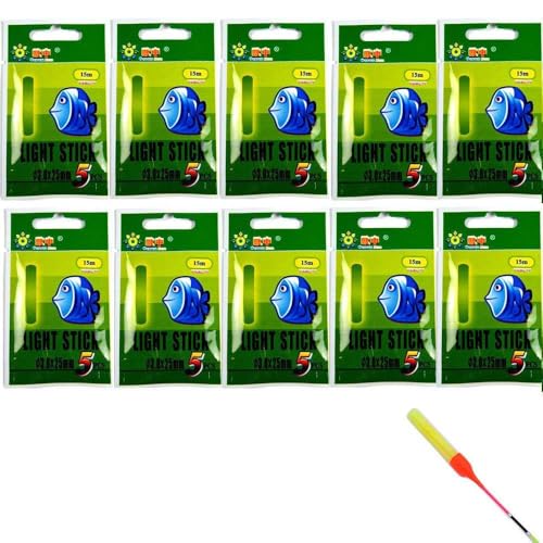 Fishing Glow Sticks for Bobbers and Rod Alarms Bulk Kit - Night Fishing Accessories