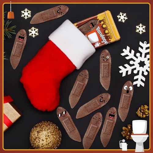 Nuanchu 30pcs Funny Bandages Self Adhesive Bandages Christmas Funny Gag Gifts Waterproof Weird Stuff White Elephant Gift for Christmas Hallowen Gifts Adults