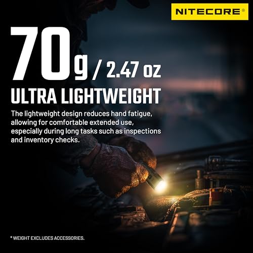 Nitecore EDC07 High CRI Three Color Temperatures Flashlight - Black