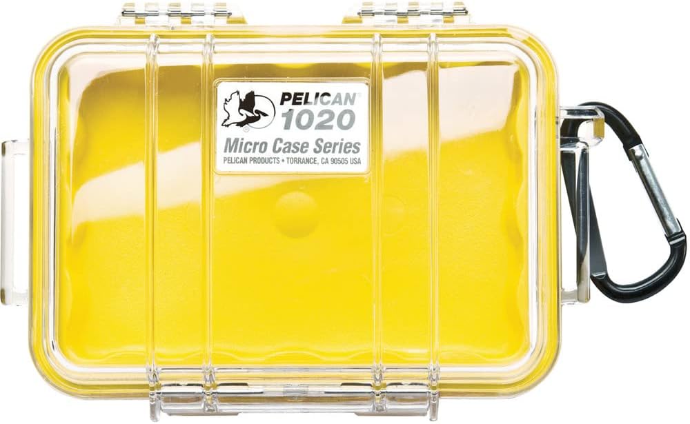 Pelican 1020 Micro Case (Black/Clear)