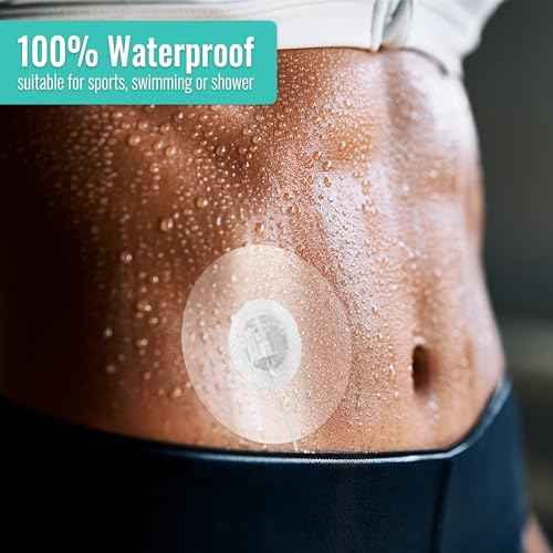Universal Adhesive Patches for CGM and Insulin Pumps, 0.8-Inch Hole, 20 Pack Waterproof & Breathable Clear Patches, Pre-Cut Adhesive Tape, CGM Protection,Skin-Friendly Patches for 10-14 Days
