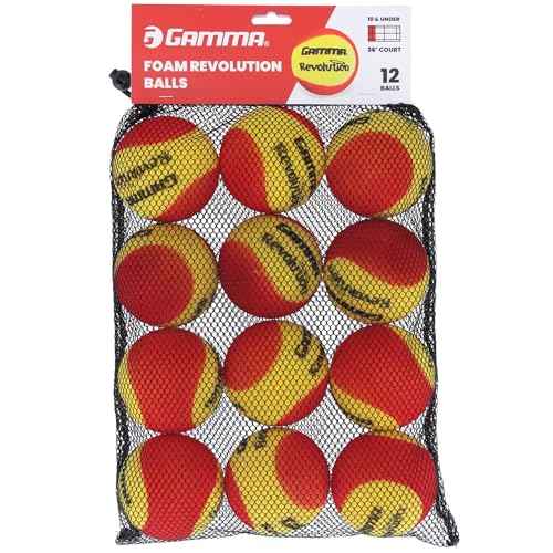 GAMMA Sports Revolution Foam Ball, Reduced Speed, Oversized, Medium Bounce, Training and Practice Tennis Balls for Kids and Beginners, Pickleball Training, Youth Sports, Quiet Play