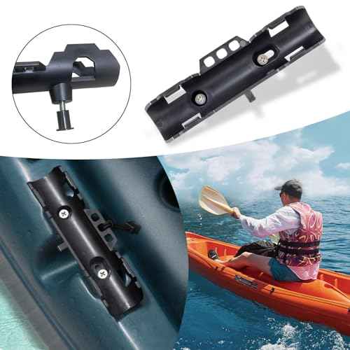 Track Mount Kayak Paddle Holder, Fits Standard Paddles, Secure 2-Point Locking System?