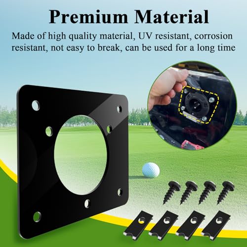 Golf Cart Charging Port Adapter Plate 1 Pc for EZGO TXT 36V & Noco GCP1 110V