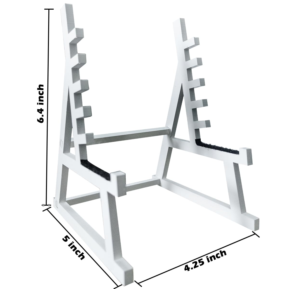 Squat Rack Pen Holder, Mini Barbell Rack Pen Holder Desktop Squat Rack with Barbells and Weights, Fun Desk Accessories for Fitness Enthusiasts and Weightlifting Fans (Barbell Rack Only)