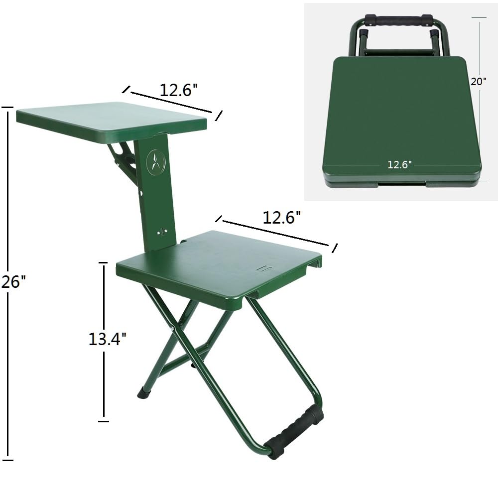 MOGUOBIN Folding Camping Chair - Portable Outdoor Stool, Multi-Functional for Camping,Hunting,Hiking