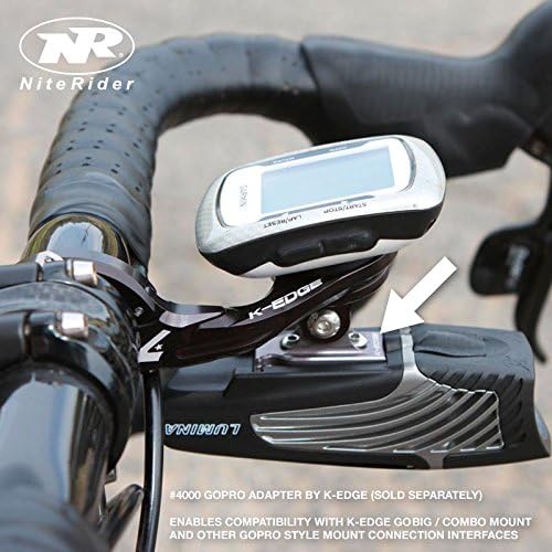 NiteRider Lumina 1100 Boost USB Rechargeable MTB Road Commuter LED Bike Light Powerful Lumens Water Resistant Bicycle Headlight, LED Front Light Easy to Install Cycling Safety , Black