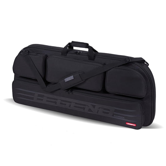 Legend Gamma Compound Bow Case - Premium Archery Bow Cases with Backpack & Shoulder Straps, Soft Bow Case for Archery Accessories, Lightweight Travel Bow Bag with Multiple Storage Pockets - Black