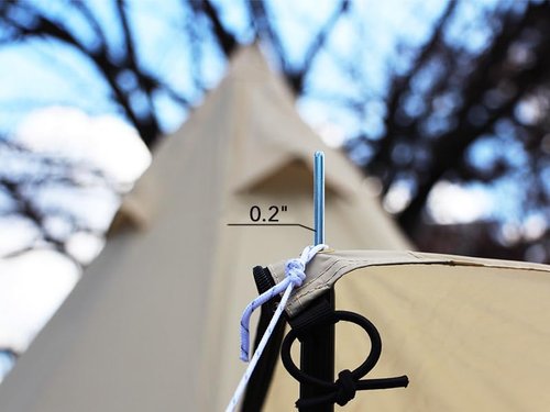 DOD Kiso Height Adjustable Tent Poles - Heavy Duty for Tarp, Canopy, Awning, Shelter - Easy Setup