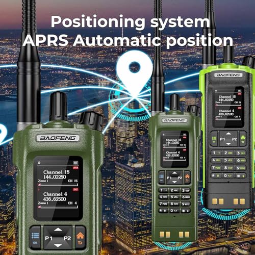 Baofeng DM-32UV DMR Dual-Mode Handheld Radio Light Green - Long Range Walkie Talkie