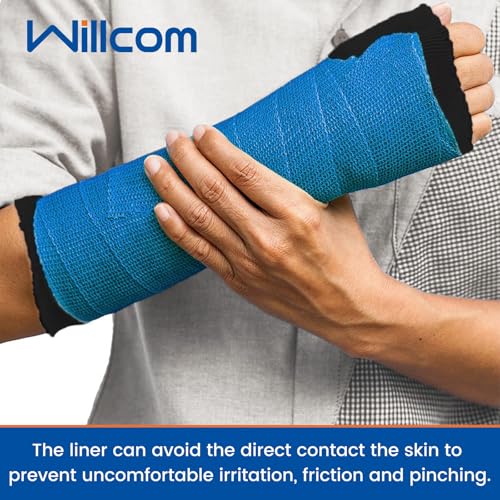 Hand Socks for Splint(Pack of 10),Tubular Stockinette Tubing for Arm,Elastic Arm Cast Cover Cotton Sleeve for Under Cast Wrap,Wrist Brace Liner,Gauze Sleeve for Men and Women (Medium,Firm Version)