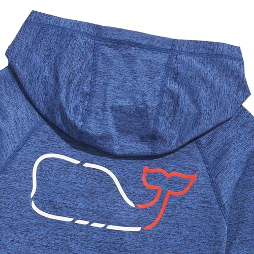 vineyard vines mens Otg Whale Outline Long-sleeve Harbor Hoodie Tee