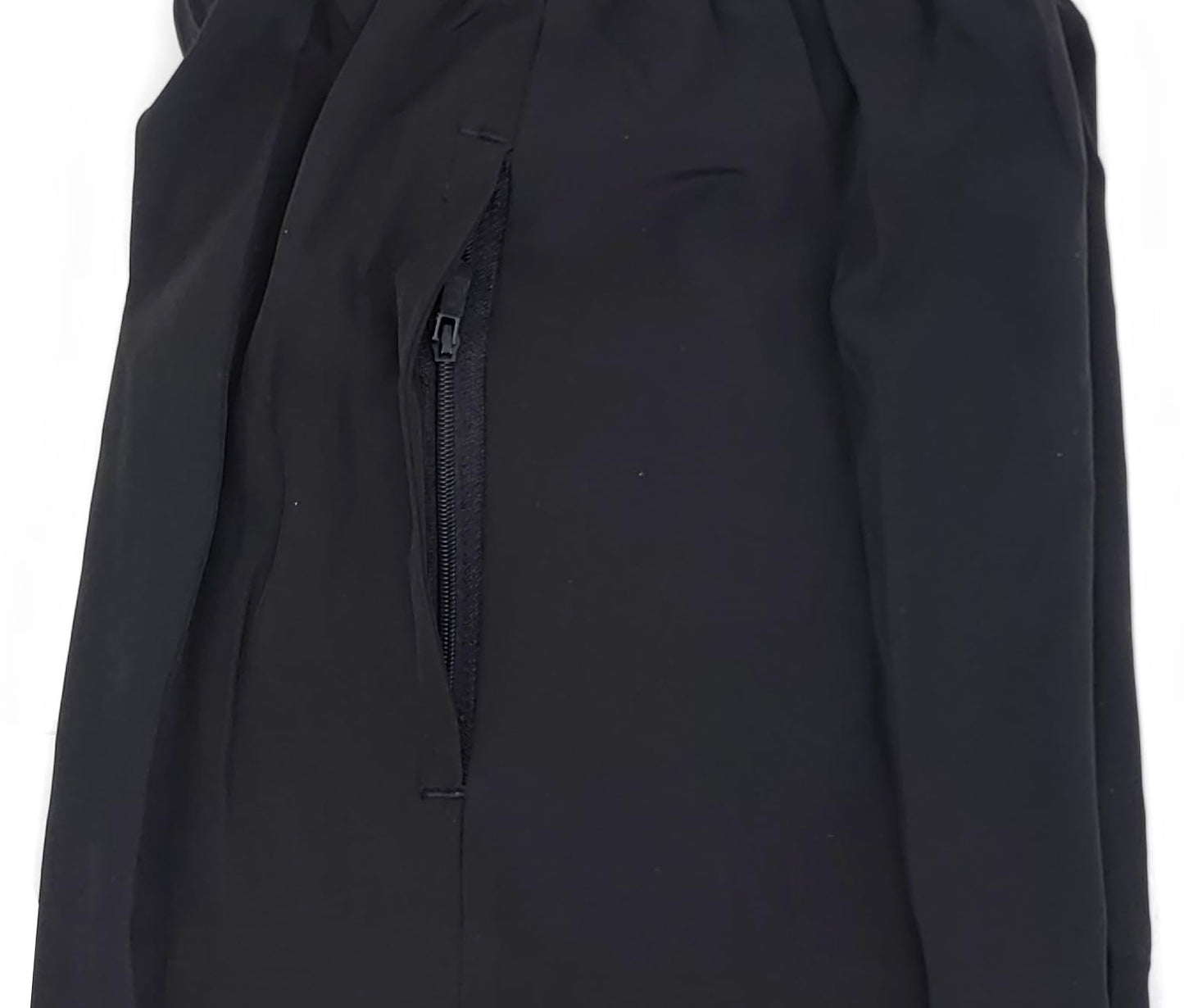 IRELIA 2 Pack Boys Box Brief Liner Compression Zipper Pocket Shorts Kids Quick Dry Sports Shorts Reflective Strip BB 10-12 Black/Black