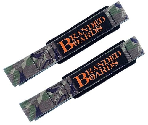 Branded Boards Liquid Chalk & Weightlifting Straps for Rock Climbing, Powerlifting, Cross Training, Mess Free Gym Approved, Dries Fast (CAMO Straps)