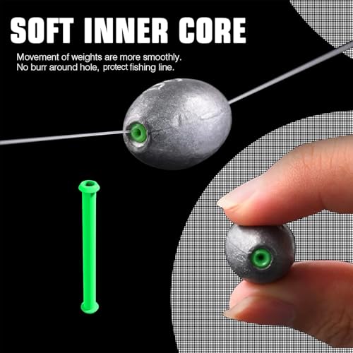 Egg Lead Fishing Weights Kit - 15 Size 5.3oz. 3 pcs Saltwater & Freshwater Sinkers