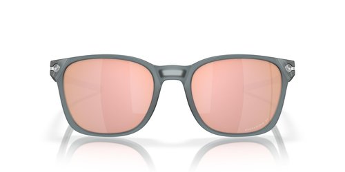 Oakley Men's OO9018 Ojector Square Sunglasses, Matte Crystal Black/Prizm Rose Gold Polarized, 55 mm