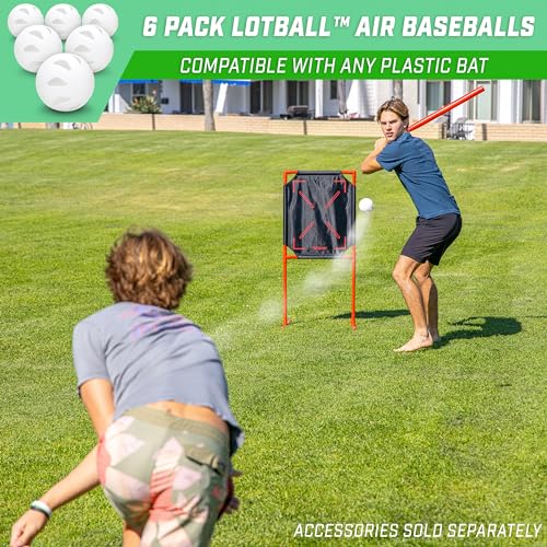 Plastic Baseballs for Kids & Adults - 6 Pack, Safe & Durable for Backyard Play