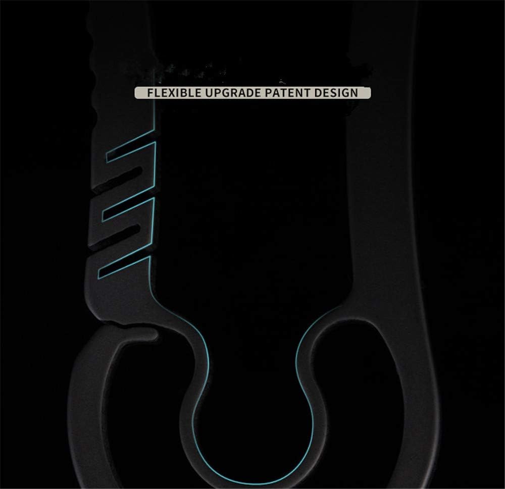 Ultralight Aviation Titanium Anti-Lost Keychain Carabiner Creative CNC Design Keychain 26mm Titanium Key Ring