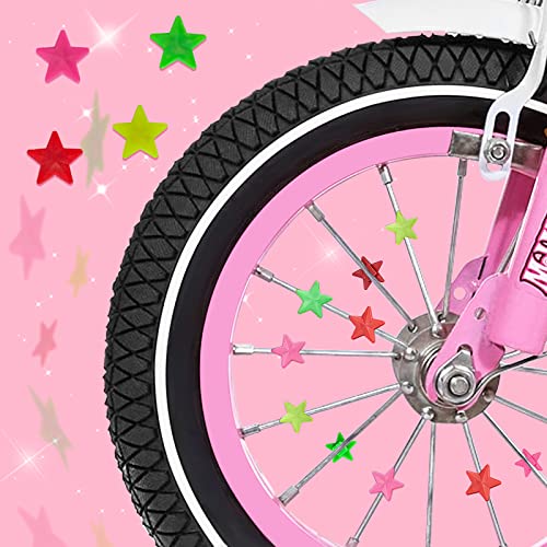 Kids Handlebar Bicycle Basket for Girls With Unicorn Necklace, Bell, Streamers, Wheel Bead, Sunglasses, Stickers - Bike Decoration Accessories Set