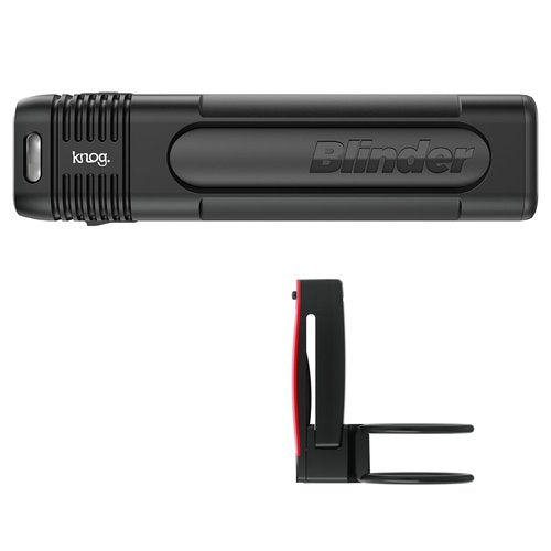 Knog Blinder 600 & Plus Rear Bike Headlight and Tail Light Set - Bright 600 Lumen Front Bike Light, 20 Lumen Rear, Long Runtime, USB Rechargeable, Waterproof, Easy Mount