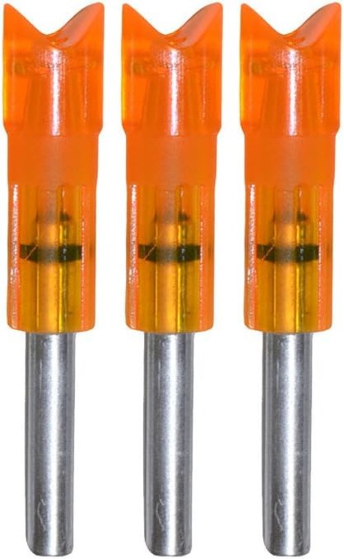 Lumenok Gold Tip Crescent Bolt End (3-Pack), HD ORANGE