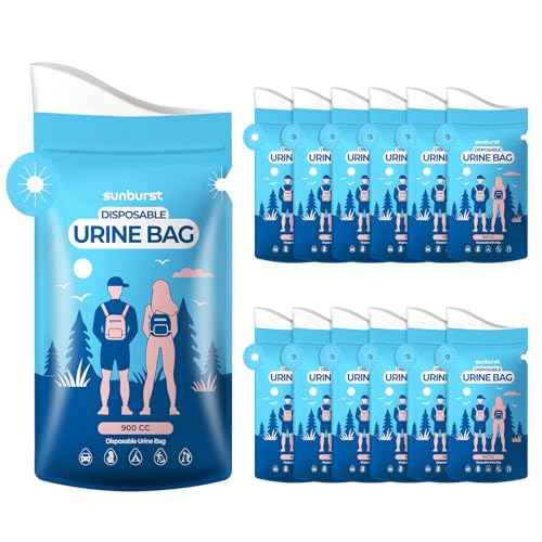 Disposable Urine Bags,900ML Pee Bags for Travel for Women/Men with Big Funnel,Leak-Proof Emergency Portable Travel Urinal and Vomit Bags for Travel,Car,Camping,Traffic,Pregnant, Patient, Kids