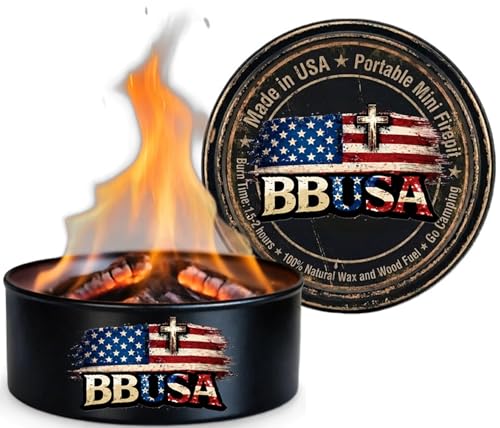 Mini Fire Pit for Camping & Outdoors - Small 1-Pack - Portable Made in USA