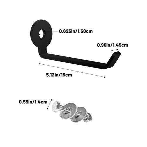 LHERUT Squat Rack Barbell Holder, 4pcs Hook Attachments - Power Rack Storage Accessories, Resistance Band Holder