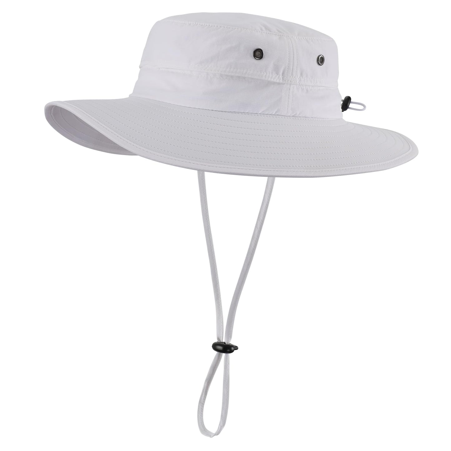 Home Prefer UPF50+ Mens Sun Hat Wide Brim Fishing Hat for Men Womens Sun Protection Bucket Hat for Beach Gardening Golf White