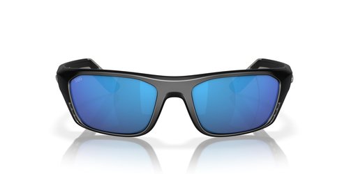 Costa Del Mar Whitetip Pro Sunglasses, Matte Black/Blue Mirrored 580G, 57 mm