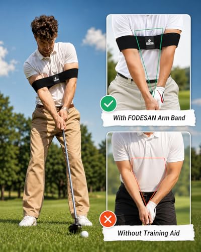 Golf Arm Band Training Aid for Swing Connection and Consistency