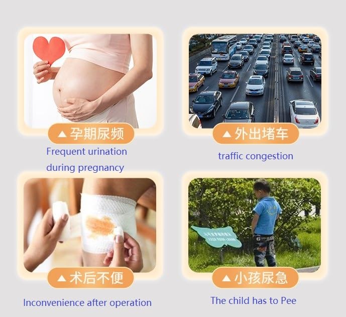 Generic Emergency Mini Portable Toilet, 700cc Capacity, Unisex, for Travel, Camping, Traffic Jams (800), Gray, QYT002