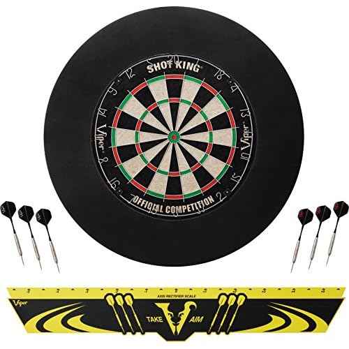 Viper Defender Backboard & Sisal/Bristle Steel Tip Dartboard Bundle