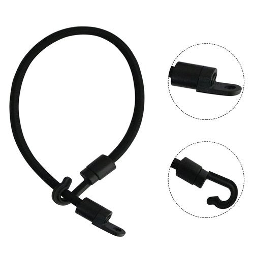 yyangz Deck Mount Connector 2PCS Elastic Rope Bungee Rod Strap Holders with Screws for Fishing Boat Kayak Strap Rod Hold Down Strap, Boat Fishing Rod Tamer Straps Holder