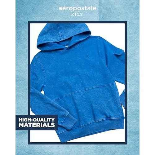 AEROPOSTALE Boys Hoodie - Cozy Soft Fleece Pullover Hoodies for Boys with Sleeve Pocket - Trendy Kids Sweatshirts (Size 8-16)