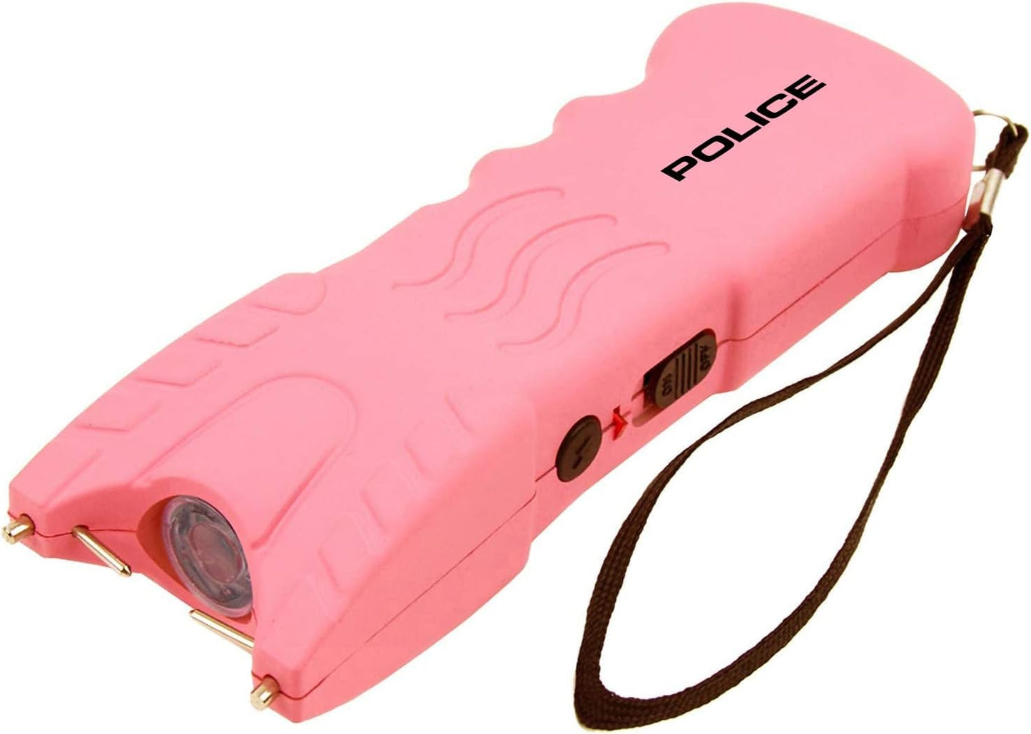 POLICE Stun Gun for Self Defense 916 – High Voltage Rechargeable with LED Flashlight, Compact & Heavy Duty – Personal Security for Women – Pink