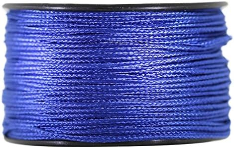 JIG PRO SHOP Black 1.18mm x 125' Micro Cord Paracord - Made in The USA