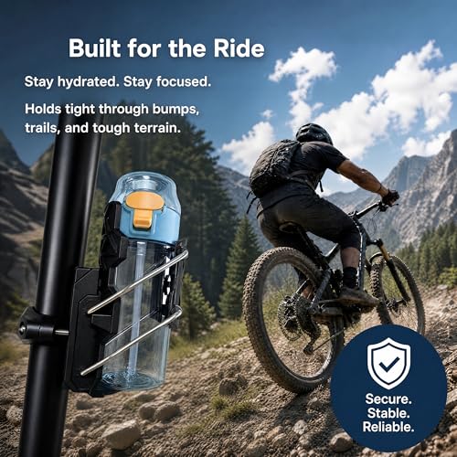 Motorcycle Cup Holder 360° Rotatable Universal Drink Holder Black-1